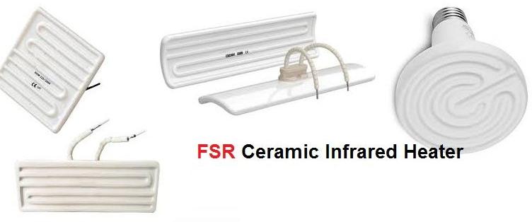 Coated Copper FSR Ceramic Infrared Heater, for Industrial Use