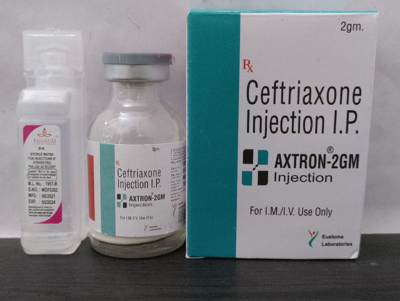 AXTRON Ceftriaxone 2gm Injection, for Pharmaceuticals, Hospital