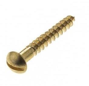 Brass Raised Head Slotted Screw, for Corrosion Resistant, Standard : ASTM