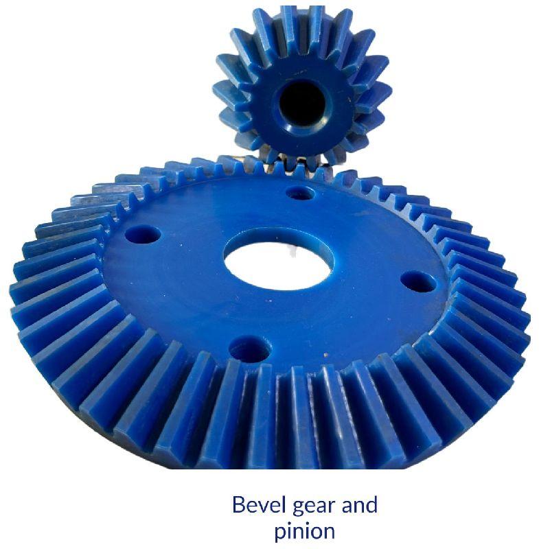 Round Nylocast Bevel Gear and Pinion, for Automobiles, Color : Blue