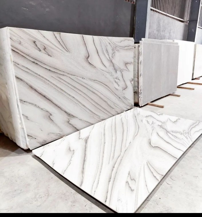 Wooden marble slabs