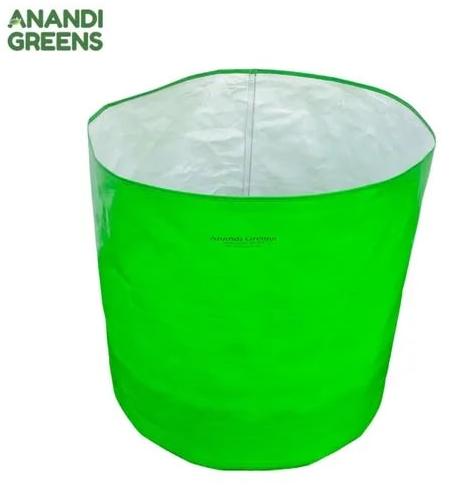 15x15 Inch HDPE Round Grow Bag, Color : Green