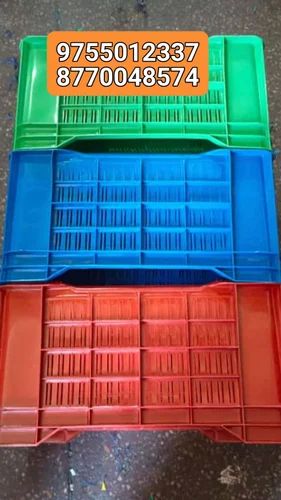Perforated Plastic Crates, Shape : Rectangular