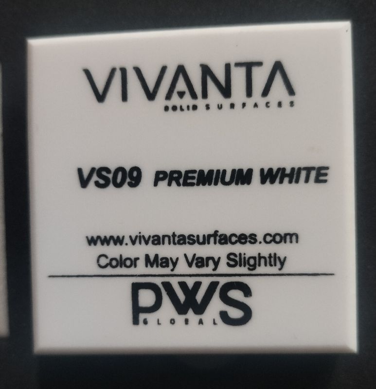 Vivanta acrylic solid surface primium white