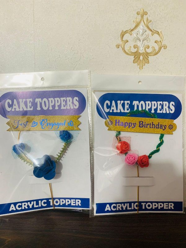 Plastic Cake Topper