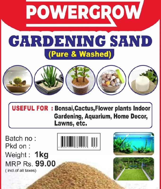 Powergrow Gardening Sand, Packaging Size : 50kg, 25kg