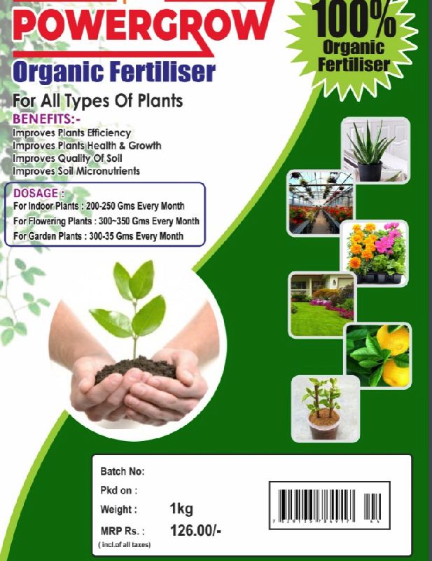 Powergrow Organic Fertilizer, for Agriculture