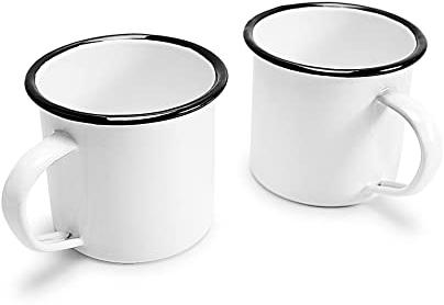 Round Ceramic Enamel Mug, for Gifting, Home Use, Feature : Fine Finished