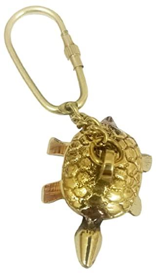 brass tortoise key chian