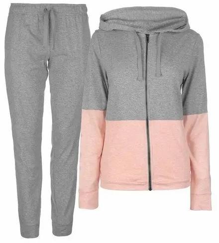 Ladies Cotton Hosiery Tracksuit, for Jogging Wear, Size : M, XL, X-Small
