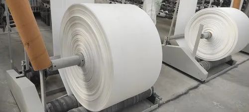White PP Woven Fabric Roll, Feature : Biodegradable, Moisture Proof