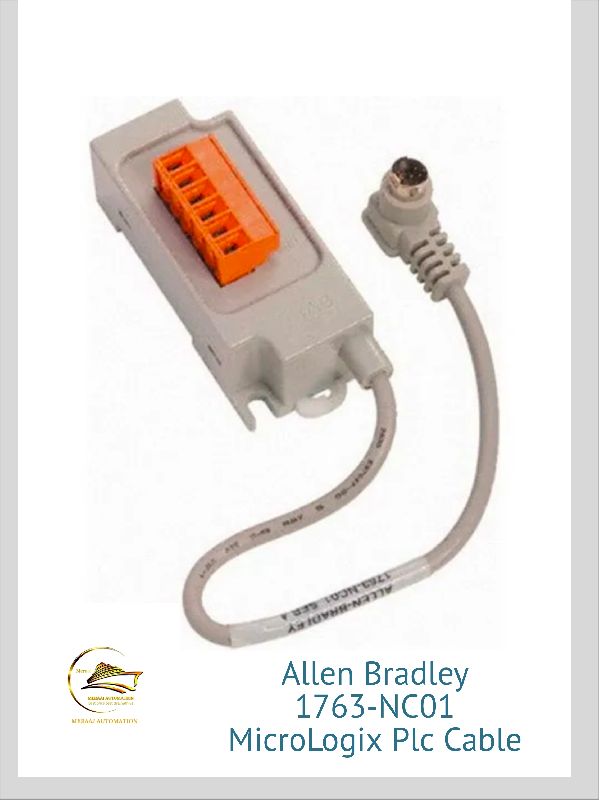 Used Allen Bradley 1763-NC01 Micrologix plc cable, Color : White