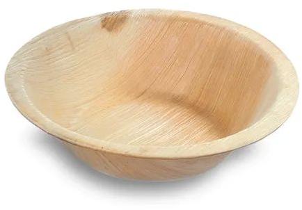 MRB2 Areca Leaf Round Bowl, for Gift Purpose, Hotel, Restaurant, Home, Size : 11.4 cm/4.5”
