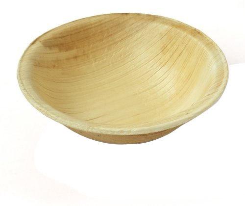 MRB3 Areca Leaf Round Bowl, for Gift Purpose, Hotel, Restaurant, Home, Size : 12.7cm/5”