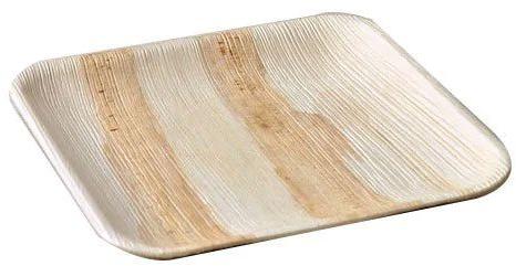 SBSP Areca Leaf Square Plate, for Serving Food, Size : 24.1cm/9.5”