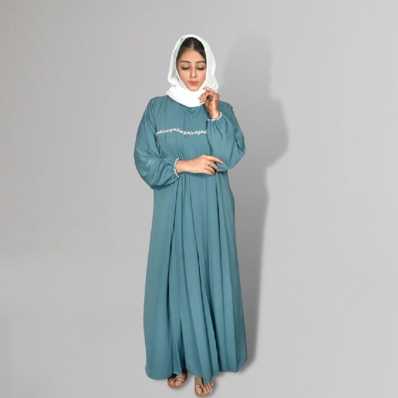 Plain Ladies Green Abaya, Size : XXL