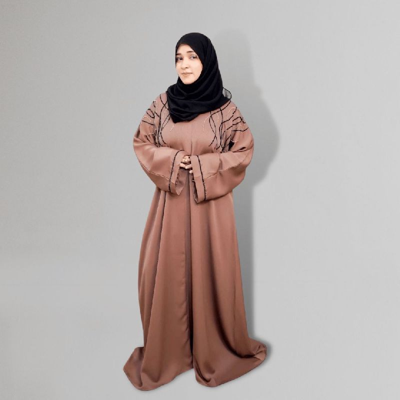 Plain Ladies Light Brown Abaya, Size : XXL