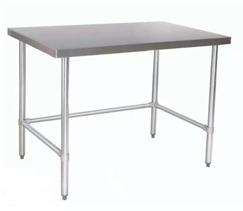 Polished Plain Steel Kitchen Working Table, Shape : Square, Rectangular