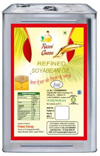Rasoi Queen Refined Soyabean Oil, for Cooking, Certification : FSSAI Certified