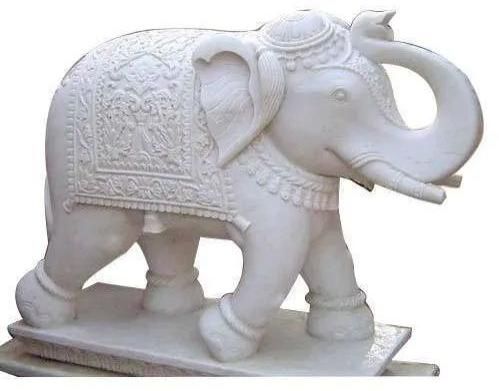 Marble Elephant Statue