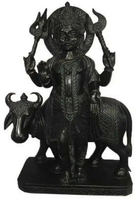 Marble Shani Dev Statue, for Temple, Pattern : Plain, Printed
