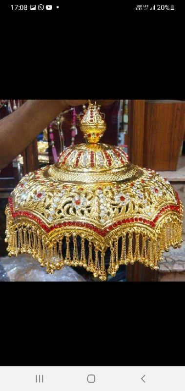 Hand made Brass chhatra, Size : 10