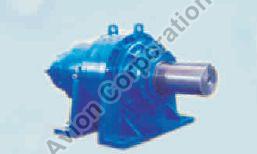 Polished Cast Iron Foot Mounted Planetary Gearbox, for Industrial Use, Color : Blue