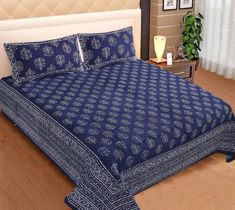 Bedsheet For Double Bed Size Export Cotton Fabric.