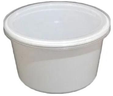 1000ml Flat White Plastic Container