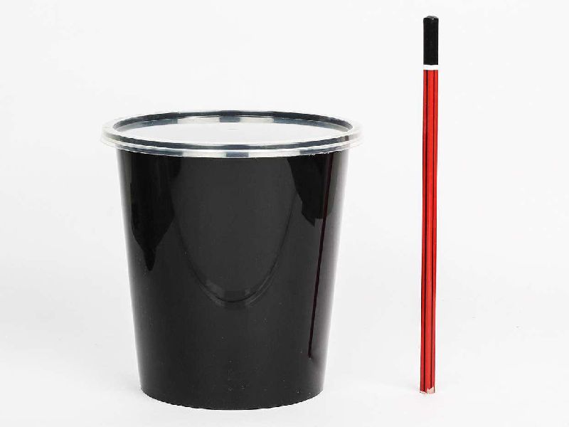 750ml Tall Black Plastic Container