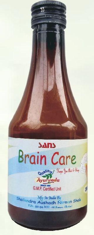 Sans Herbals Brain Care Syrup, Packaging Type : Plastic Bottle