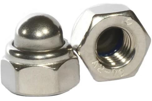 Stainless Steel Dome Nuts, for Industrial Use, Color : Grey