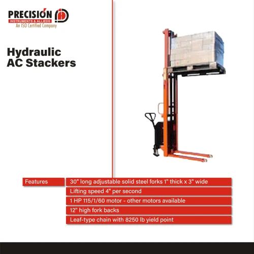Precision Instruments Hydraulic AC Stacker, for Lifting Goods