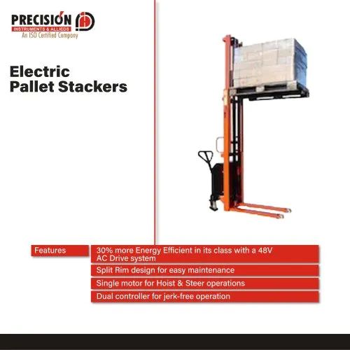 Precision Instruments Automatic Hydraulic Pallet Stacker, for Lifting Goods, Voltage : 220V