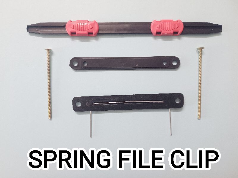 PP Spring File Clip, Color : Black