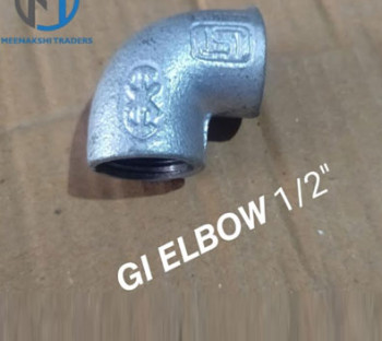 Galvanized Steel 15mm Gi Elbow, for Constructional, Pipe Fittings, Certification : ISI Certified