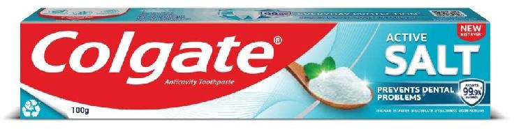 Colgate Active Salt Toothpaste, for Teeth Cleaning, Feature : Anti-Cavity, Heal Gum Disease
