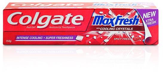 Colgate MaxFresh Toothpaste, for Teeth Cleaning, Certification : FDA Certified