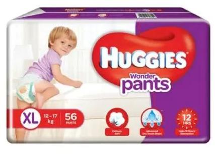 Plain Cotton Huggies Baby Diapers, Feature : Comfortable, Skin Friendly