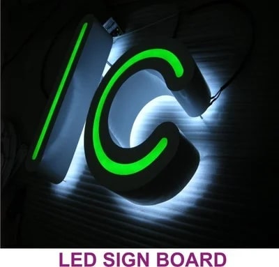 LED Sign Board Printing Service, Design Type : Customized