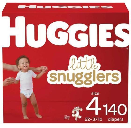 size 4 huggies little snugglers disposable baby diapers