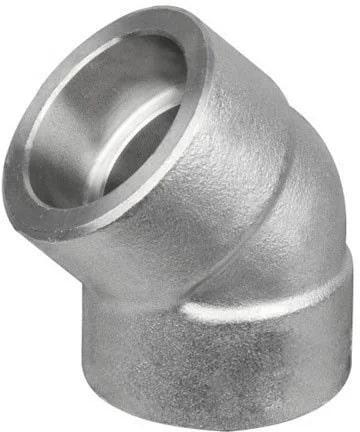 45 Degree Socket Weld Elbow, for Plumbing Pipe, Size : 1/2 to 2 Inch