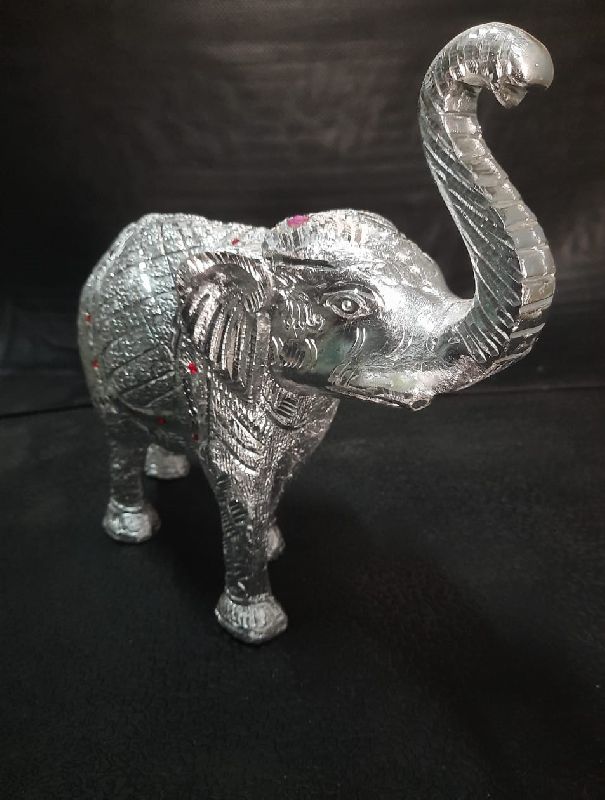 Polished metal elephant statue, for Restaurant, Office Decor, Home, Garden, Feature : Stylish, Perfect Shape