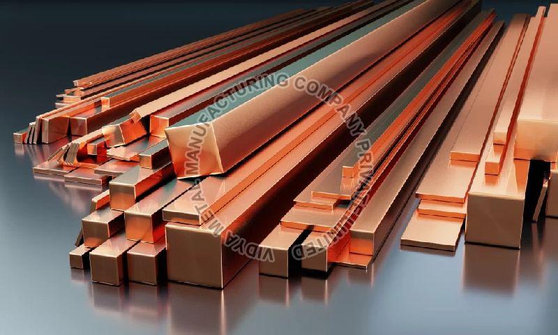 Polished Copper Square Rod, Feature : Excellent Quality, Fine Finishing