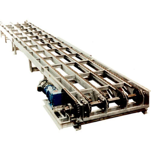 steel Chain Conveyors, Material Handling Capacity : 50-100 kg per feet ...