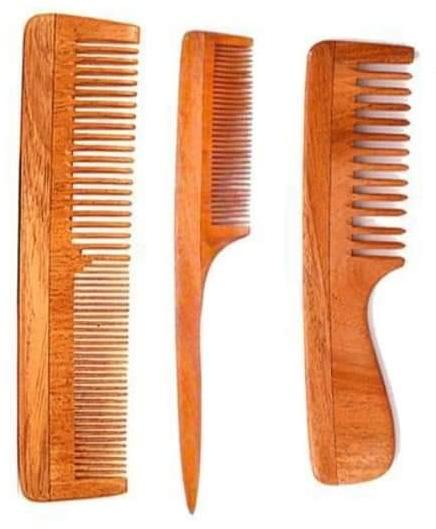 Wooden comb, for Home, Salon, Color : Brown