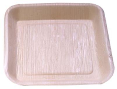 Areca Leaf Big Square Plate, for Serving Food, Size : 24x24x2.5cm