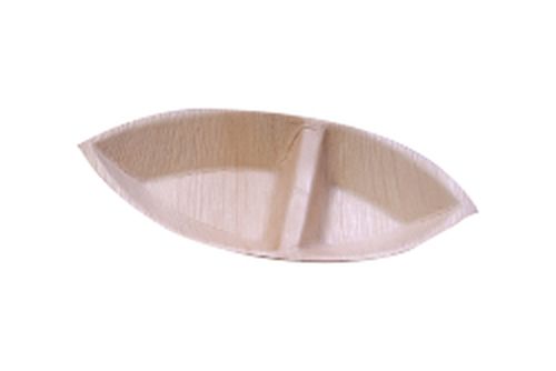 Eye Shaped Areca Leaf Compartment Plate