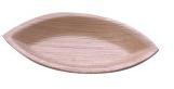 Eye Shaped Small Areca Leaf Plate, for Serving Food, Size : 11.5x6x1 cm