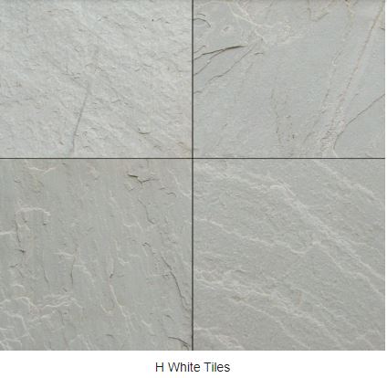 H White Sandstone Tiles